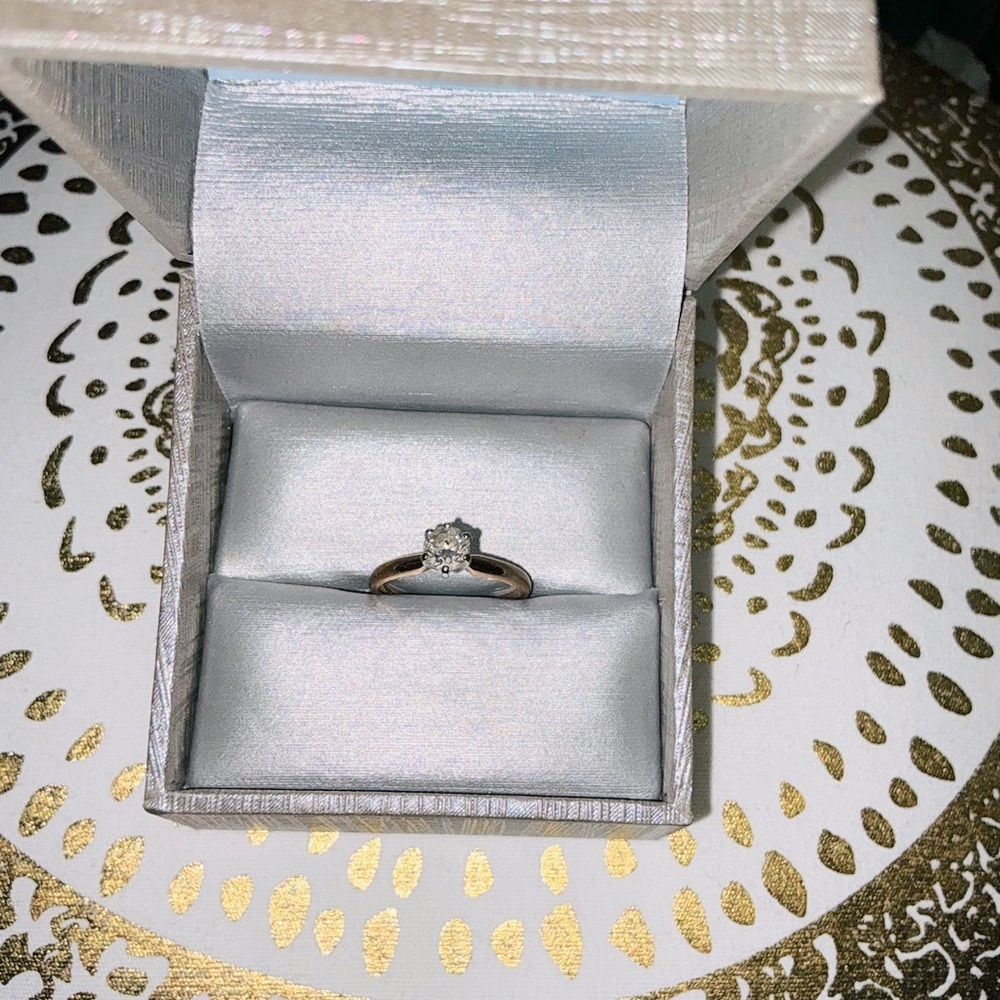 Zales 1/2 CT 💍 Diamond Solitaire 14K Yellow Gold 💎 FINAL MARKDOWN - Picture 15 of 16